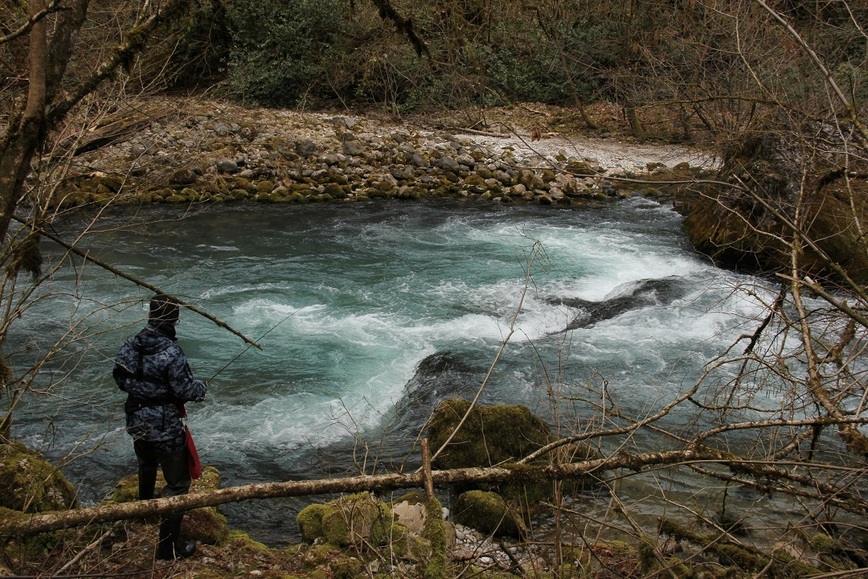 Изображение Гега в нижнем течении. Фото автора. 